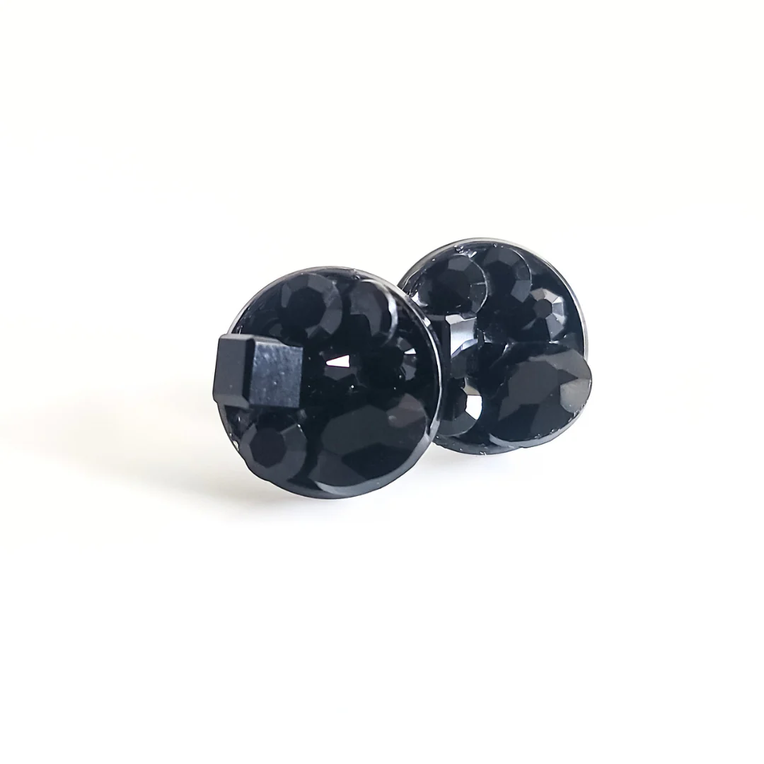 Staci Stud Jet  Earrings